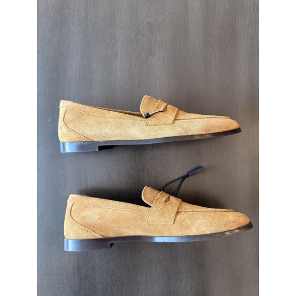 Zara Shoes Womens Size 5.5 Brown Suede Loafers Slip On Cushioned Flats - Picture 4 of 16